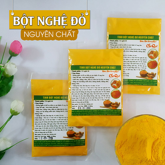 Tinh bột nghệ đỏ nguyên chất